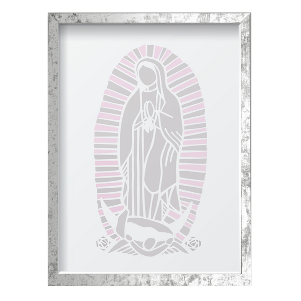 Gray & Pink Virgin Mary