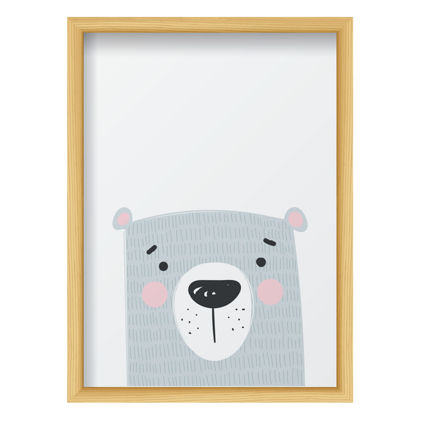 Gray Bear Pink Cheeks