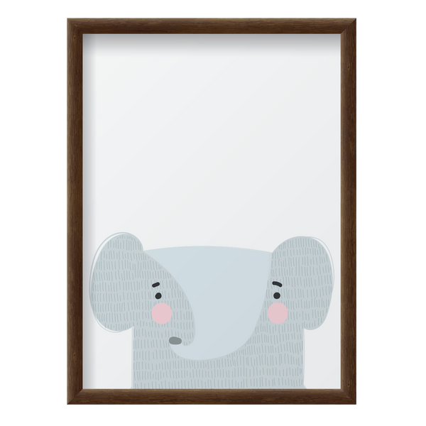 Gray Elephant Pink Cheeks