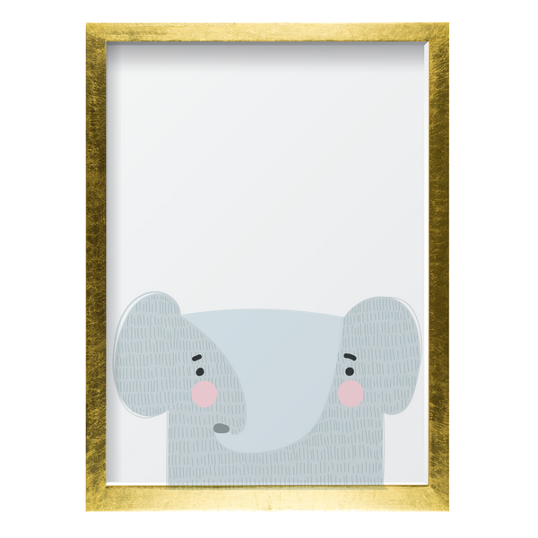 Gray Elephant Pink Cheeks