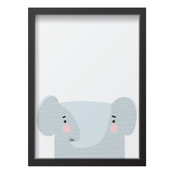 Gray Elephant Pink Cheeks