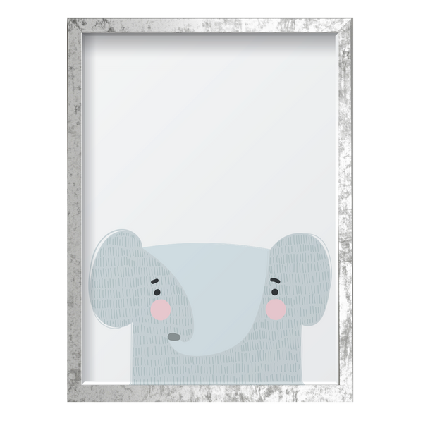 Gray Elephant Pink Cheeks