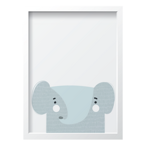 Gray Elephant White Cheeks