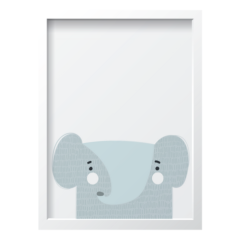 Gray Elephant White Cheeks