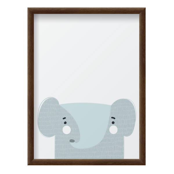 Gray Elephant White Cheeks