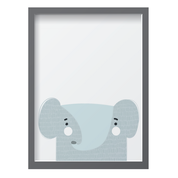 Gray Elephant White Cheeks