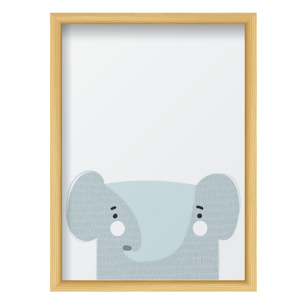 Gray Elephant White Cheeks