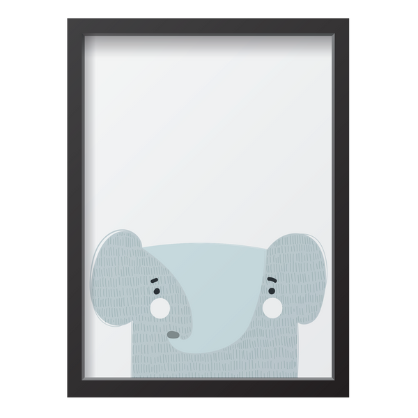 Gray Elephant White Cheeks