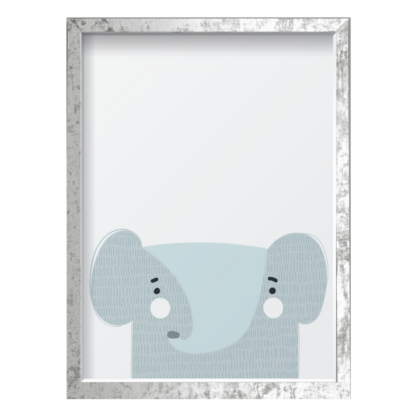 Gray Elephant White Cheeks