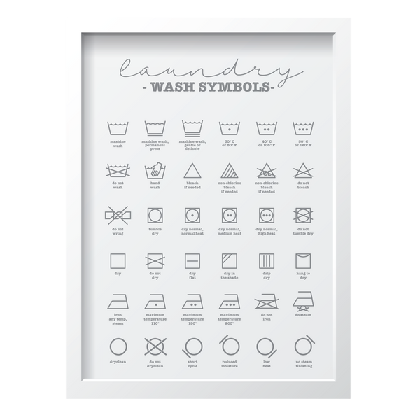 Laundry Wash Symbols