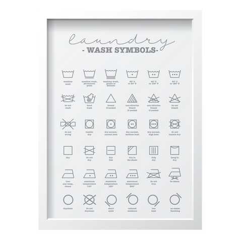 Laundry Wash Symbols