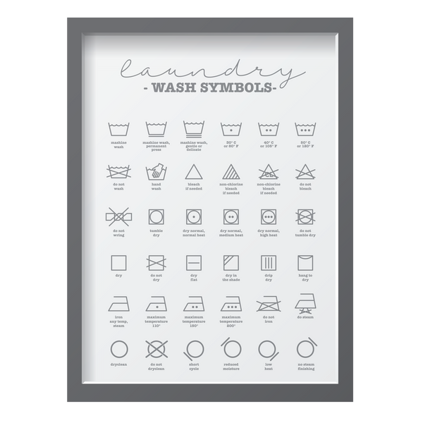 Laundry Wash Symbols