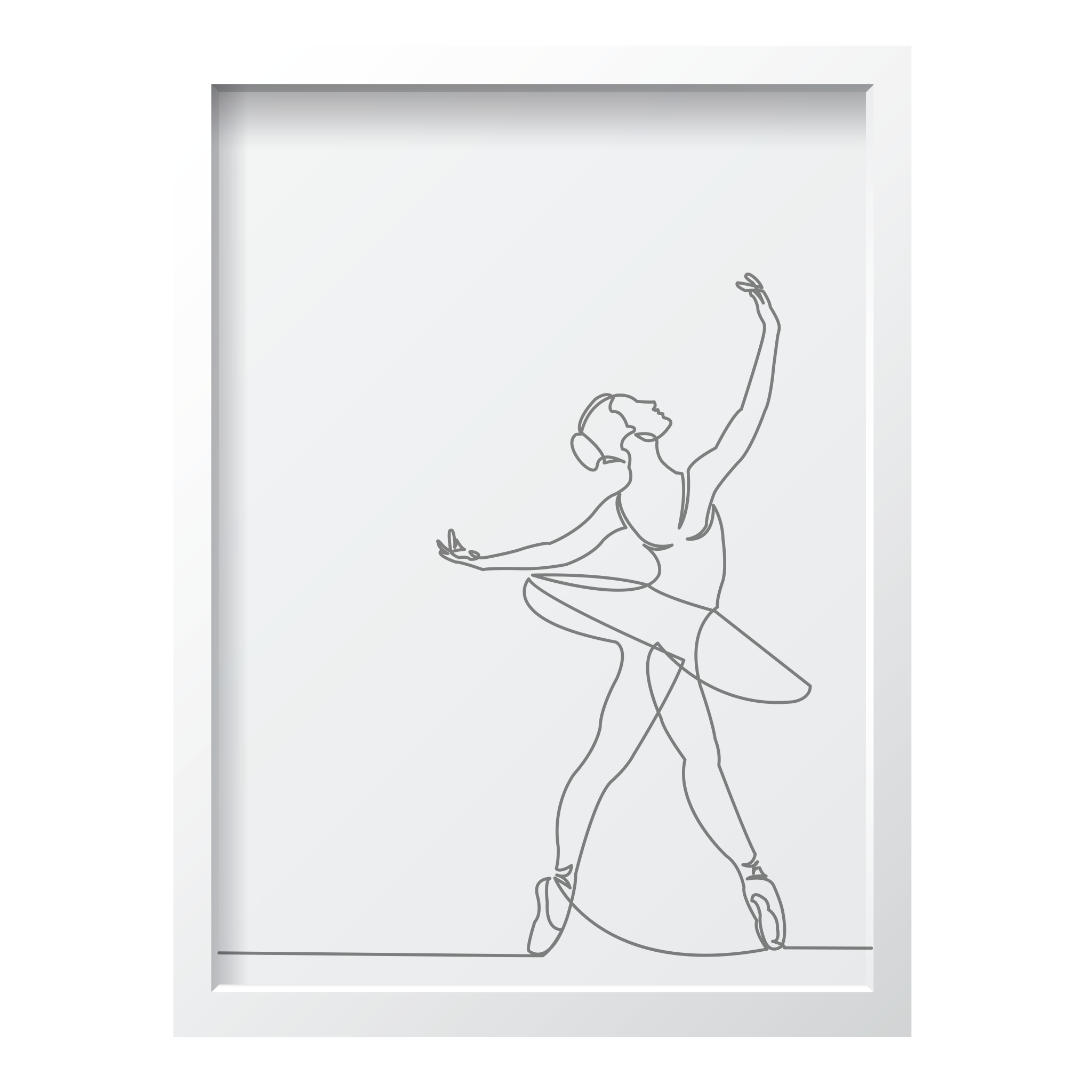 One Line Ballerina