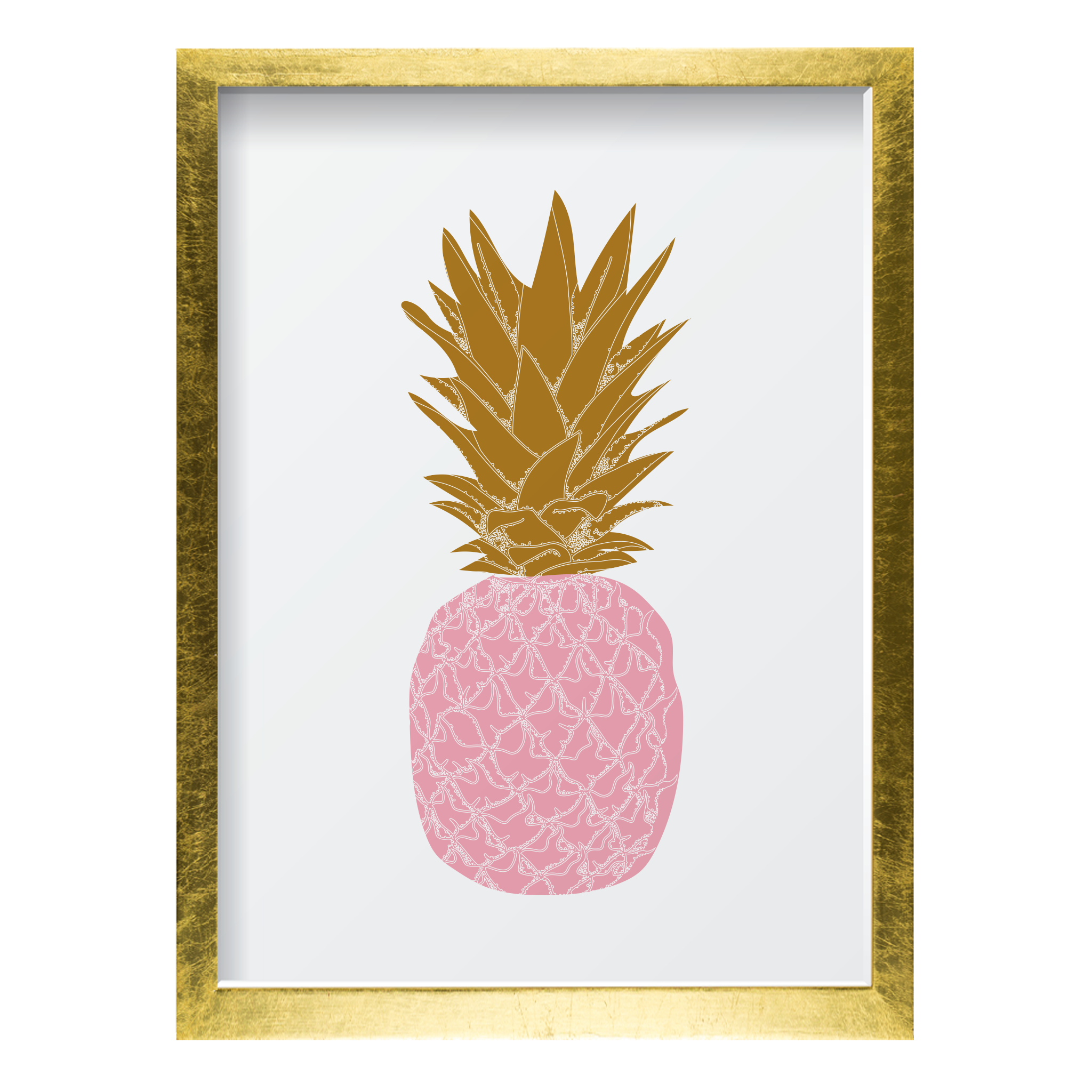 Pink & Gold Pineapple