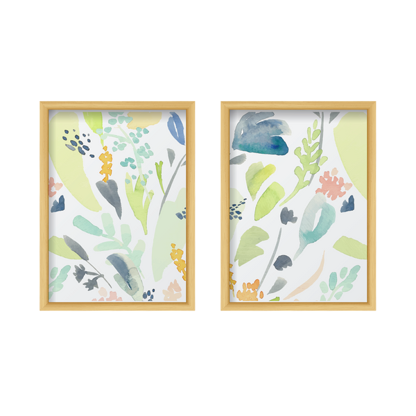 Abstract Watercolor Flowers