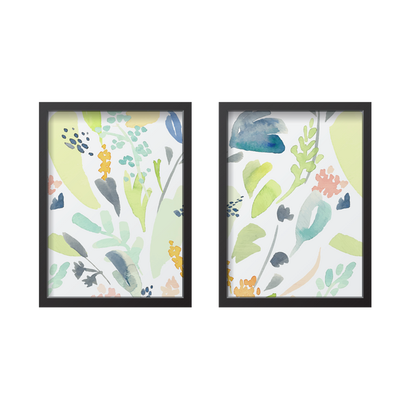 Abstract Watercolor Flowers