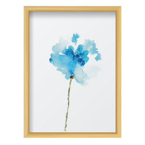 Watercolor Blue Flower