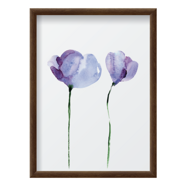 Watercolor Purple Flower