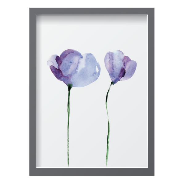 Watercolor Purple Flower