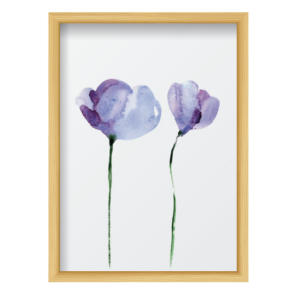 Watercolor Purple Flower