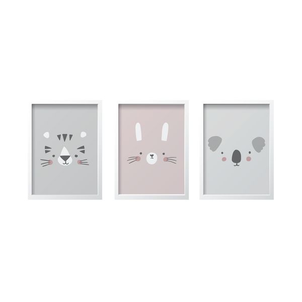 Animal Faces Set