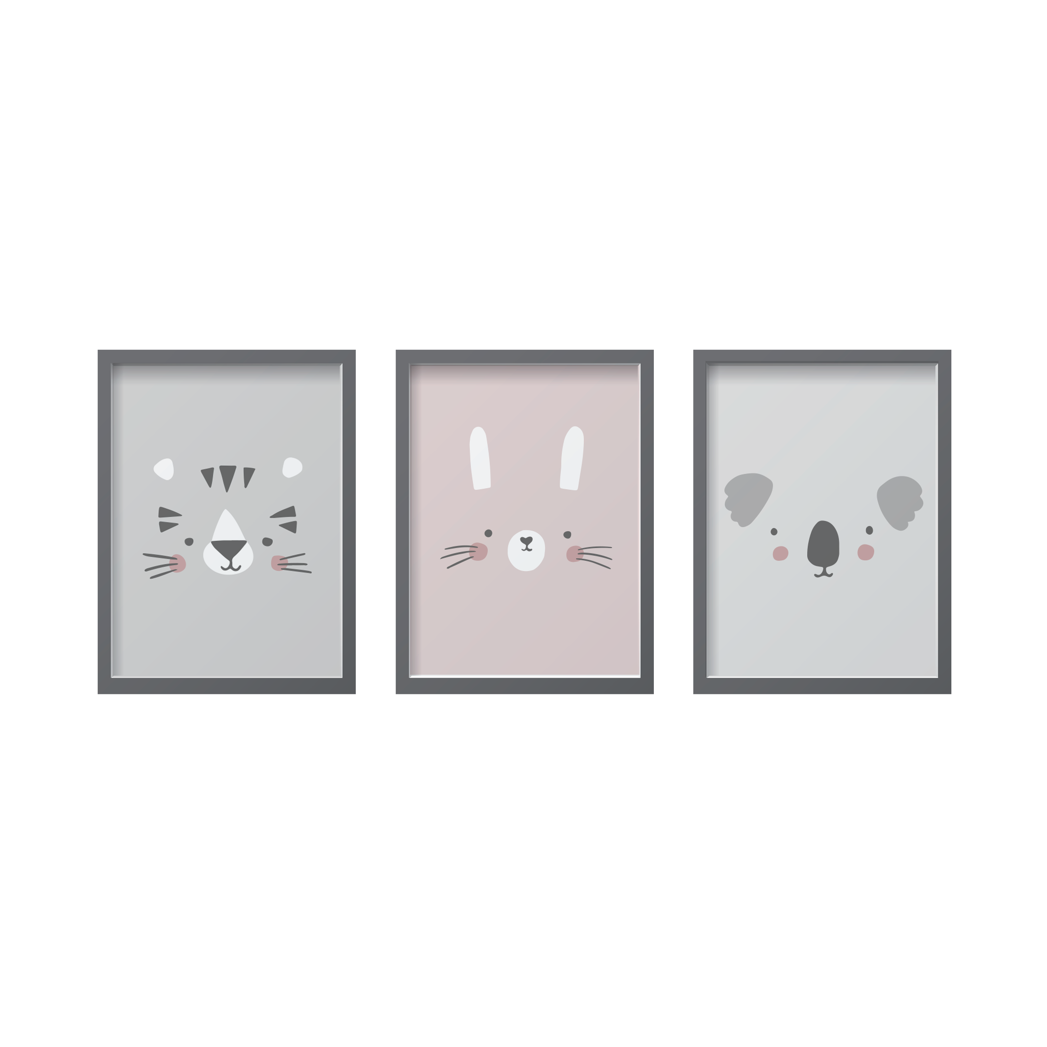 Animal Faces Set