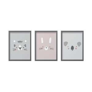 Animal Faces Set