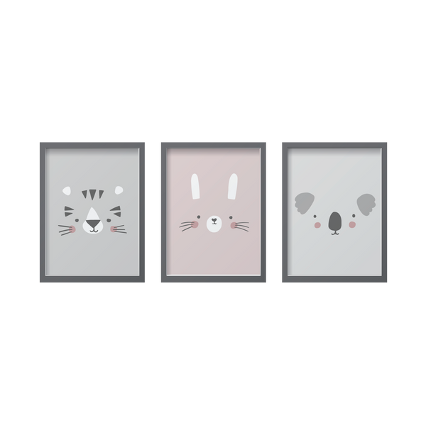 Animal Faces Set