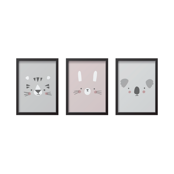 Animal Faces Set