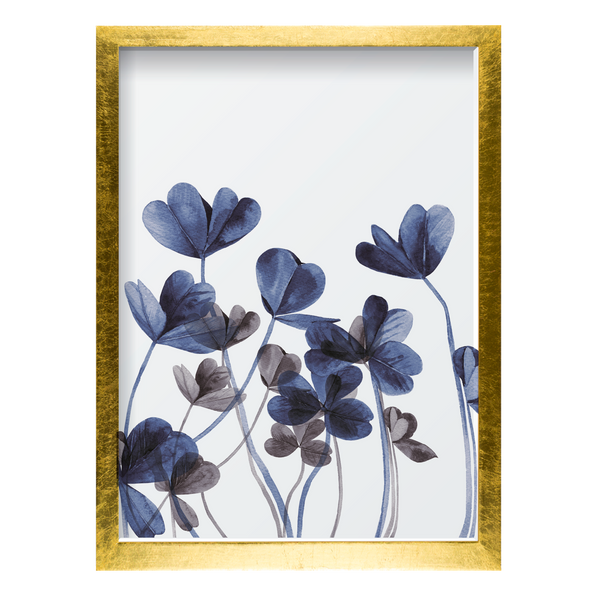 Blue & Black Flowers