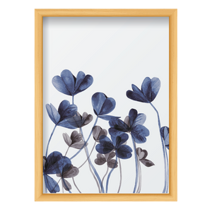 Blue & Black Flowers