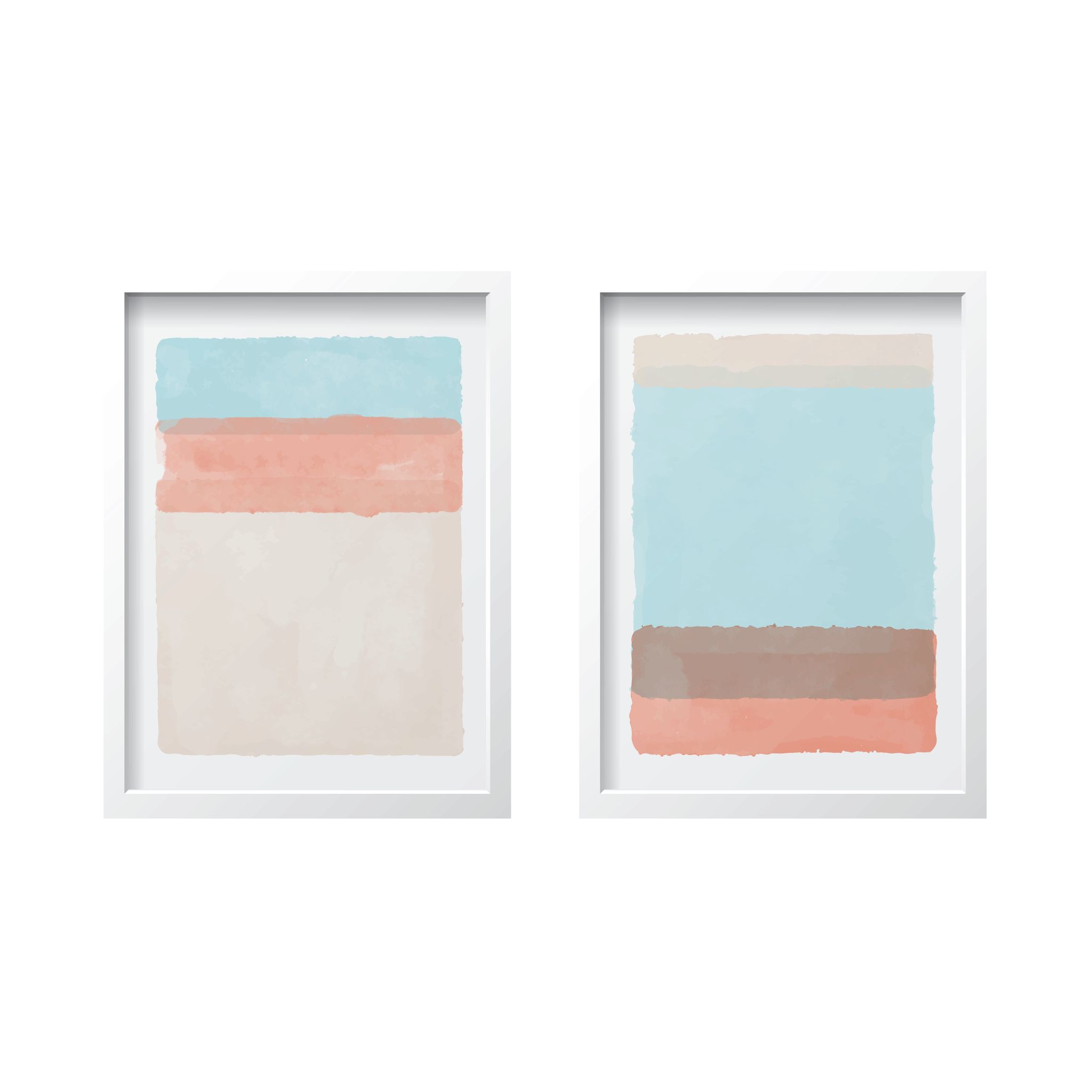 Orange & blue palette set