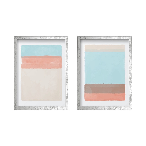 Orange & blue palette set