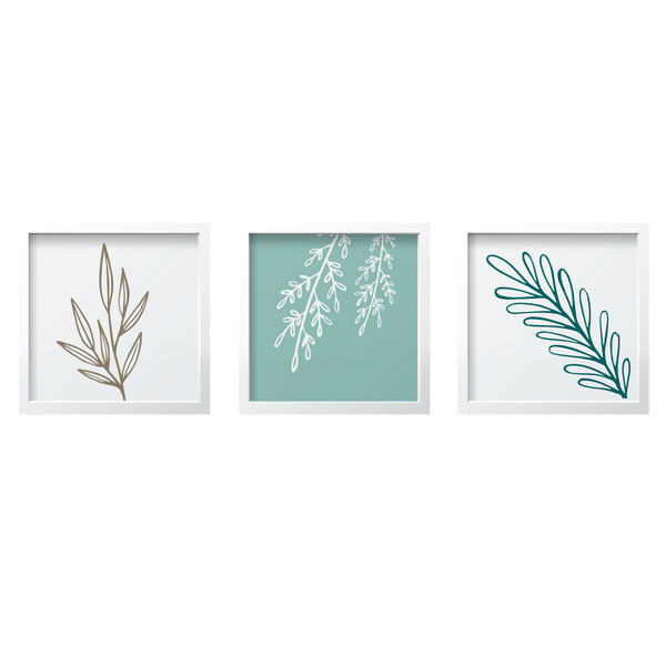 Aqua Leaves Set