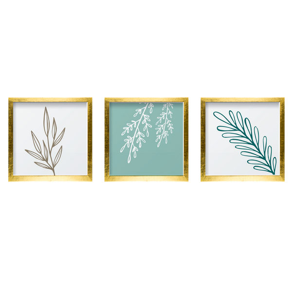 Aqua Leaves Set