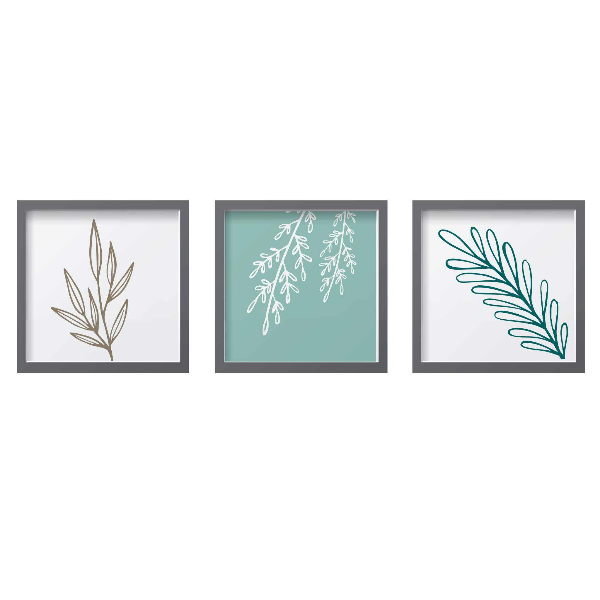 Aqua Leaves Set