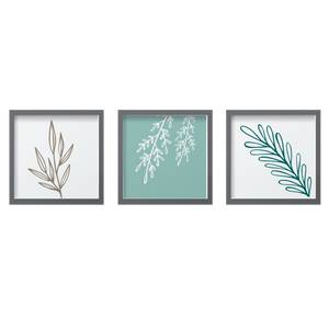 Aqua Leaves Set