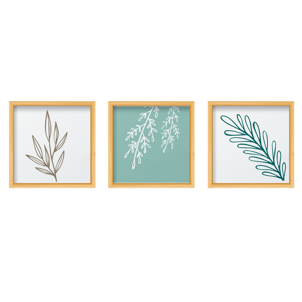 Aqua Leaves Set