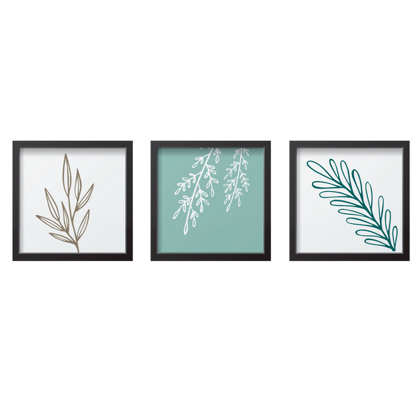 Aqua Leaves Set