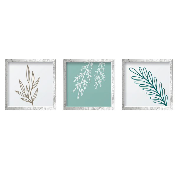 Aqua Leaves Set